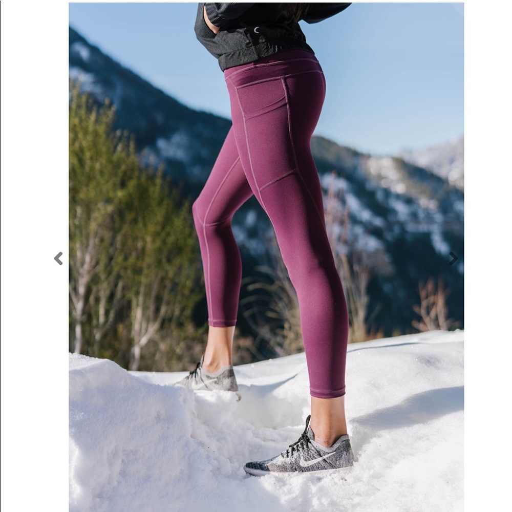 ZYIA Plum Pocket Light n Tight Hi-Rise Capri 20"